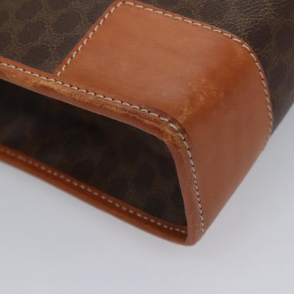 Celine Macadam Briefcase Canvas and leather, BROWN, CANVAS, Briefcase