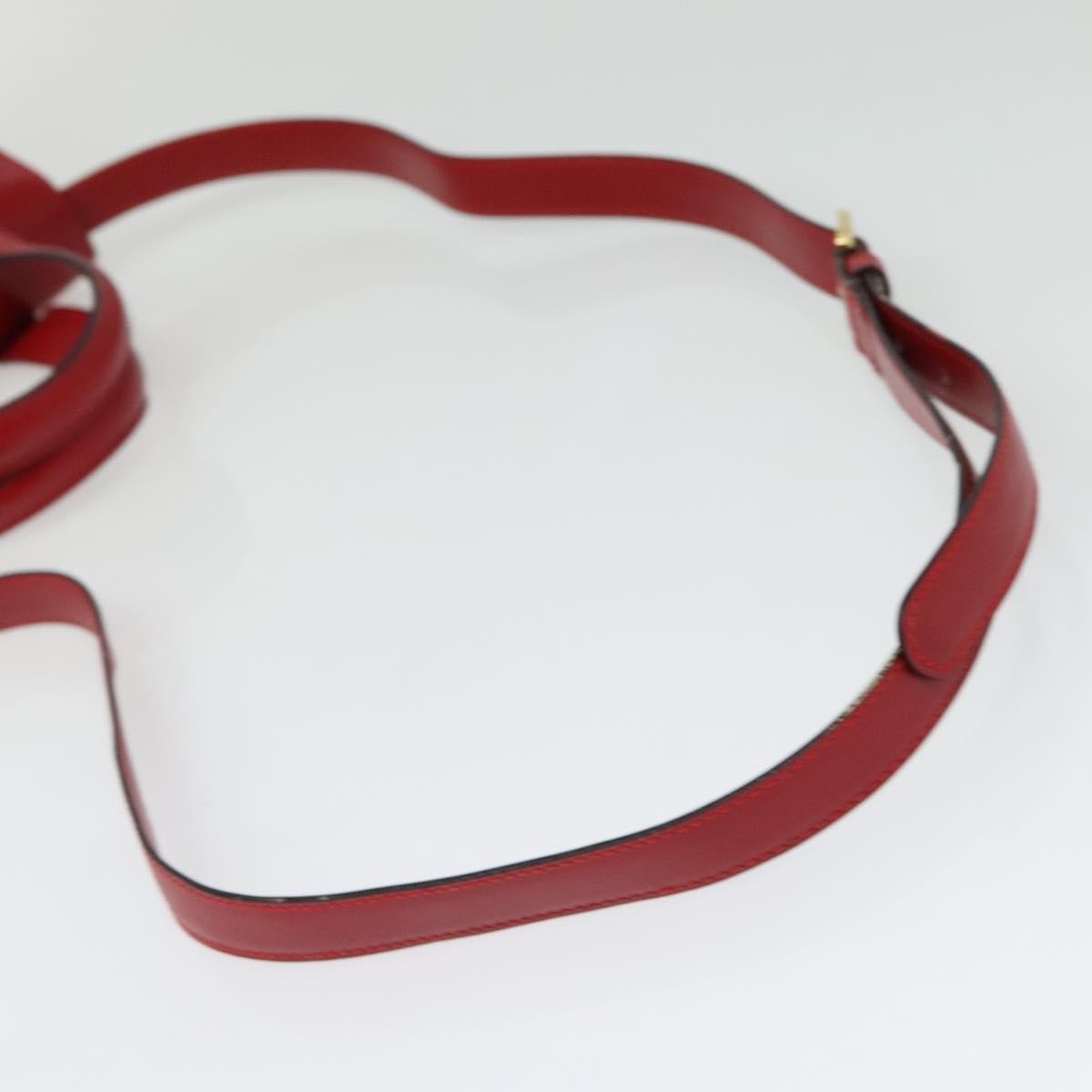 Loewe Anagram handbag Leather, RED, LEATHER, Handbag