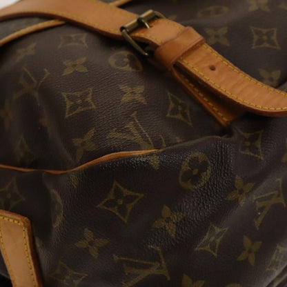 Louis Vuitton Saumur Handbag Monogram Canvas, BROWN, CANVAS, Shoulder bag
