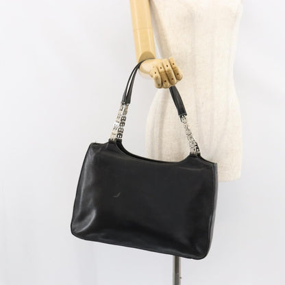 Bally Vintage Handbag Leather, BLACK, LEATHER, Handbag