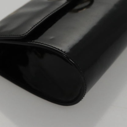 Salvatore Ferragamo Gancini Box Crossbody Bag Patent leather, BLACK, PATENT_LEATHER, Shoulder bag