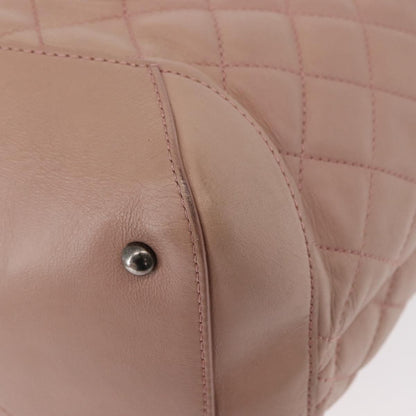 Chanel Easy Shopping Tote Quilted Calfskin, PINK, LEATHER, Tote bag