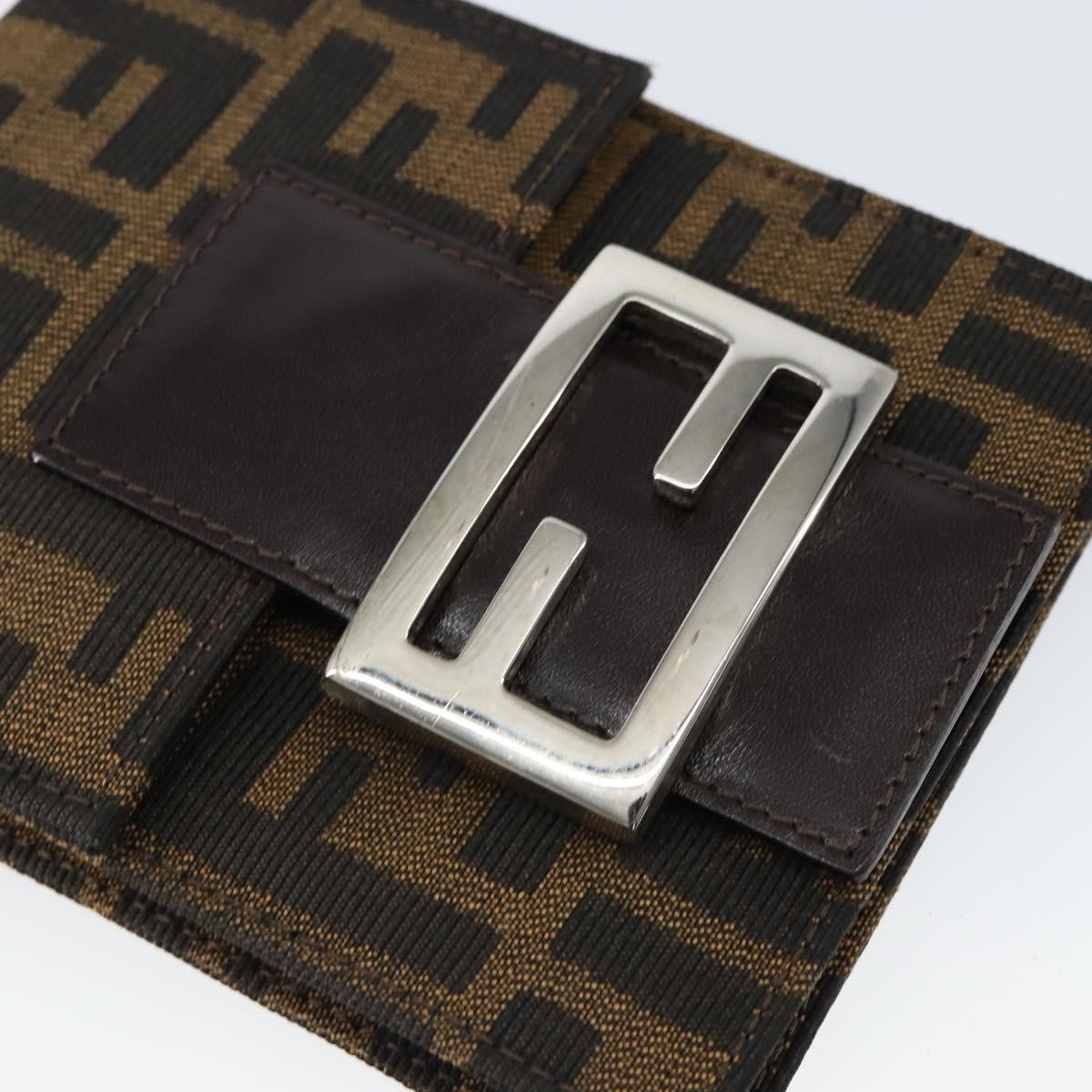 Fendi Vintage Flap Clutch Zucca canvas, BROWN, CANVAS, Clutche & pouche