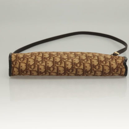Christian Dior Vintage Trotter Shoulder Bag Canvas, BROWN, CANVAS, Shoulder bag