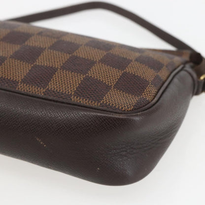 Louis Vuitton Trousse Make Up Bag Damier Canvas, BROWN, CANVAS, Clutche & pouche