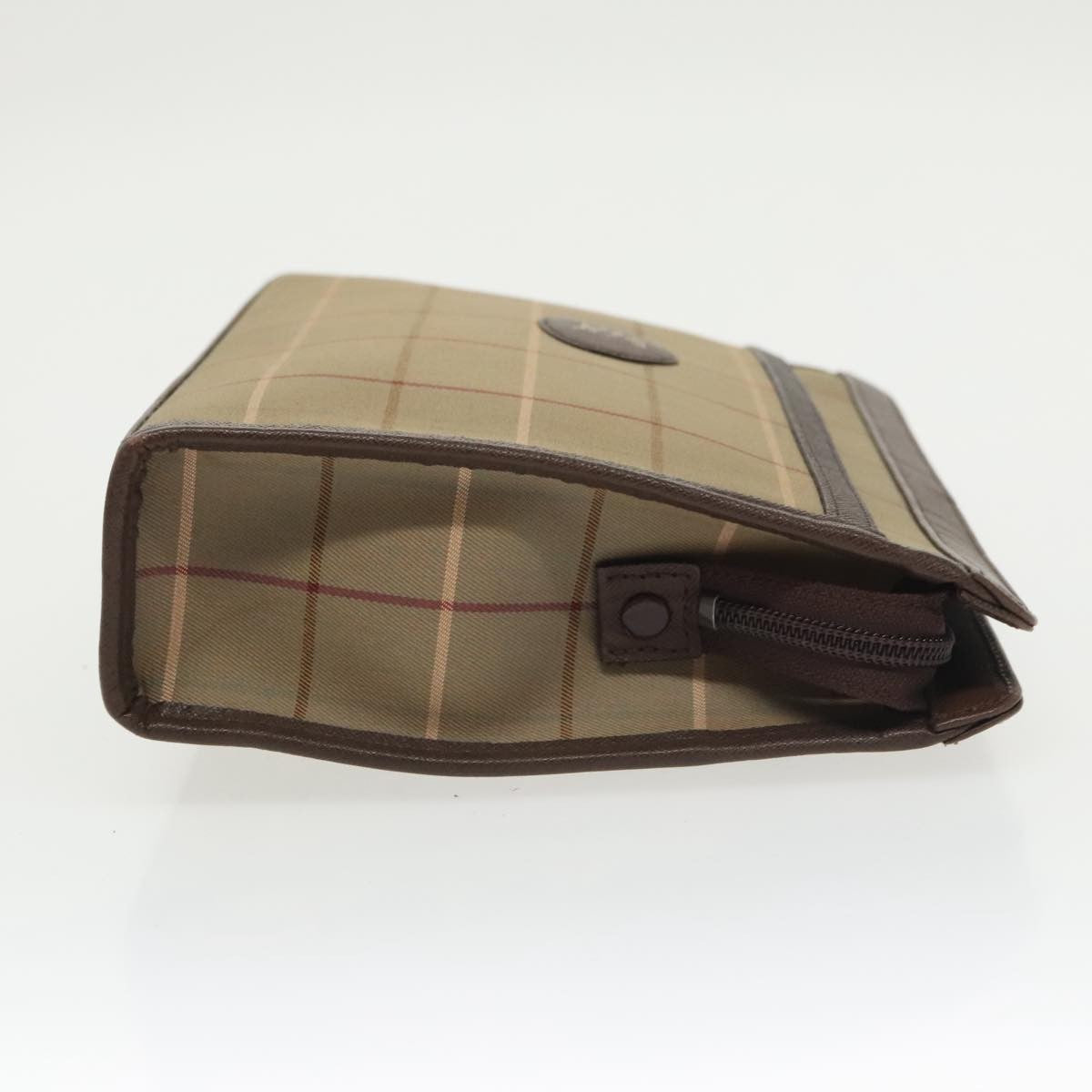 Burberry Nova check Pochette Canvas, BEIGE, CANVAS, Clutche & pouche
