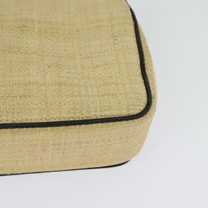 Burberry Lola Shoulder Bag Printed Raffia, BEIGE, WOOD, Shoulder bag