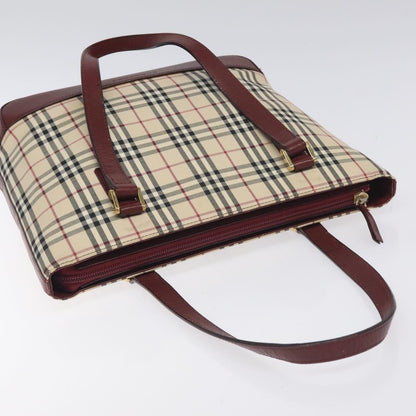 Burberry Nova Check Tote canvas check pattern, BEIGE, CANVAS, Tote bag