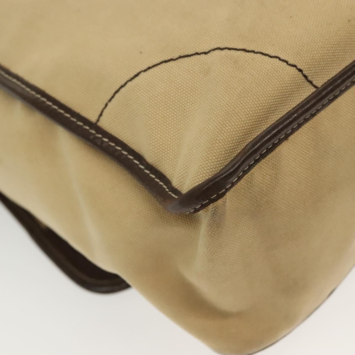 Prada Vintage Shoulder Bag Canvas, BEIGE, CANVAS, Shoulder bag