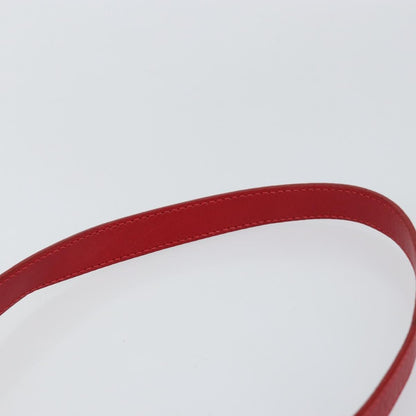 Gucci Vintage Flap Shoulder Bag Leather, RED, LEATHER, Shoulder bag