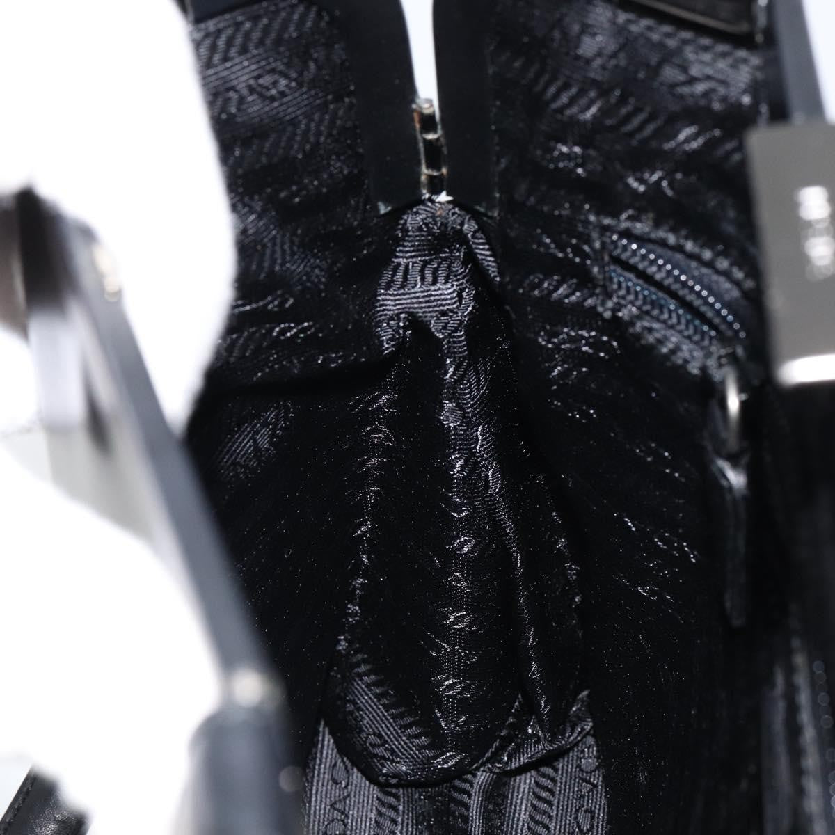 Prada Vintage Handbag Leather, BLACK, LEATHER, Handbag