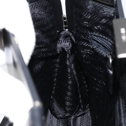 Prada Vintage Handbag Leather, BLACK, LEATHER, Handbag