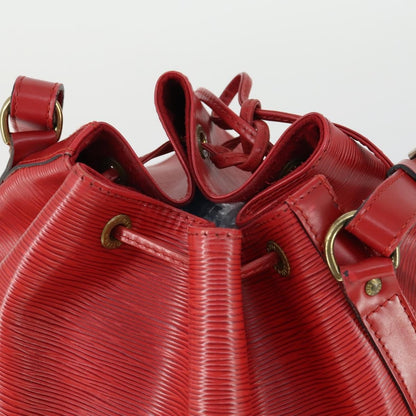 Louis Vuitton Noe Handbag Epi Leather, RED, LEATHER, Shoulder bag