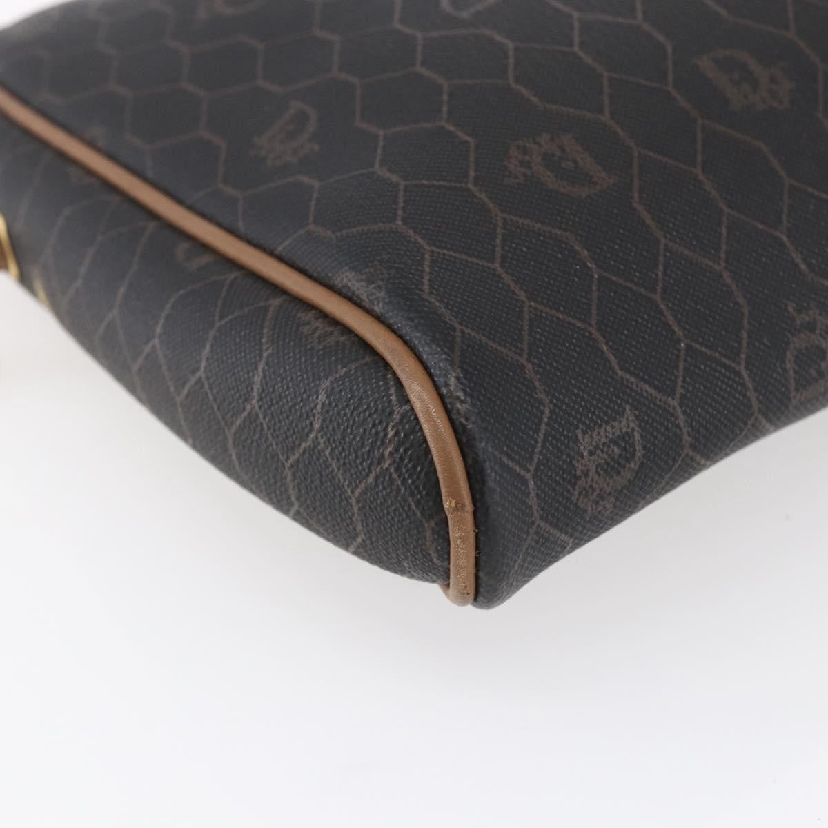 Christian Dior Vintage Honeycomb Shoulder Bag Canvas, BLACK, CANVAS, Shoulder bag