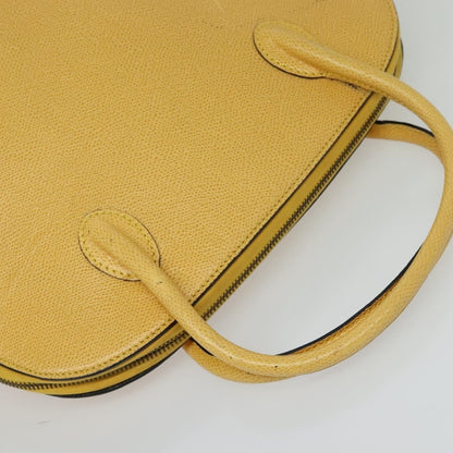 Celine Handbag Leather, YELLOW, LEATHER, Handbag
