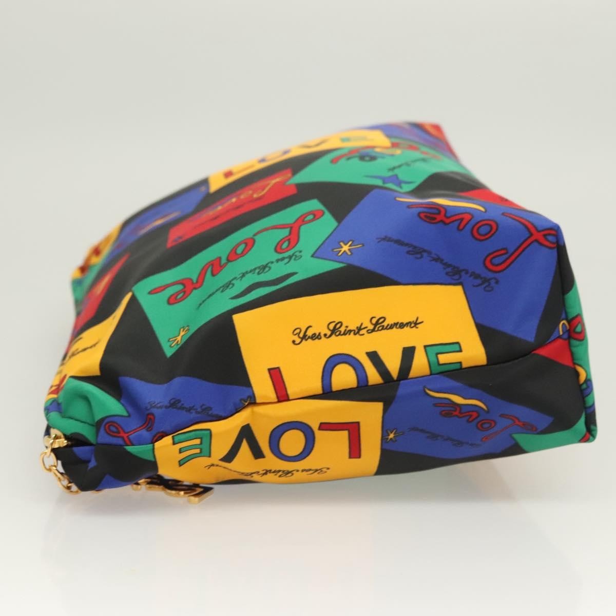 Saint Laurent Zipped Pouch Printed Python, MULTICOLOUR, NYLON, Clutche & pouche