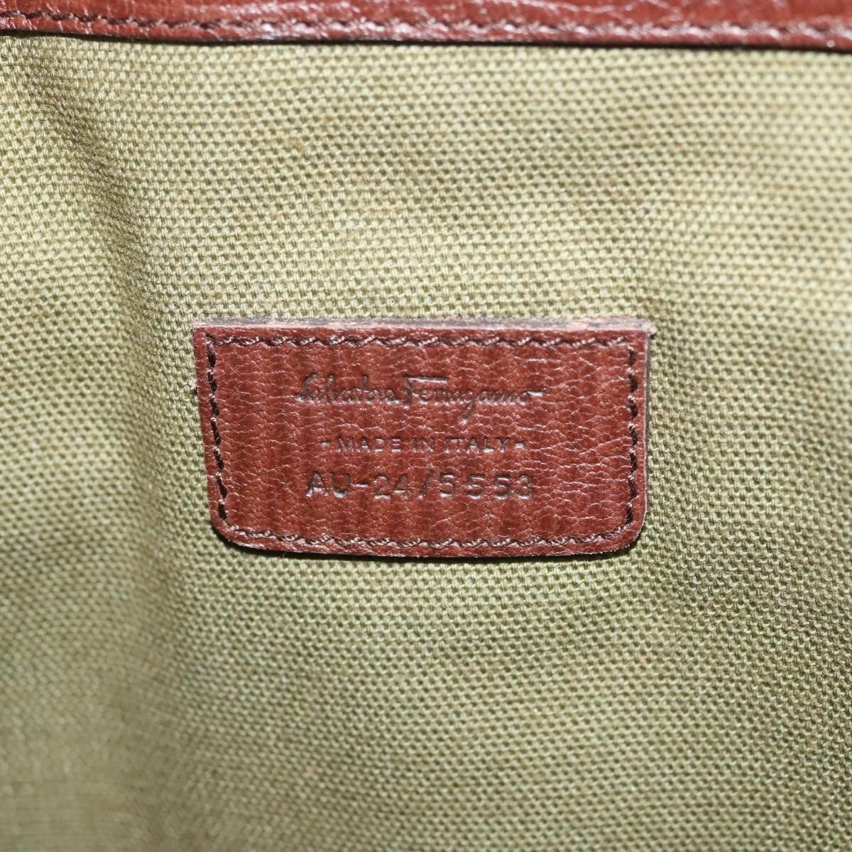 Salvatore Ferragamo Gancini Tote Gancini Canvas, BROWN, CANVAS, Tote bag