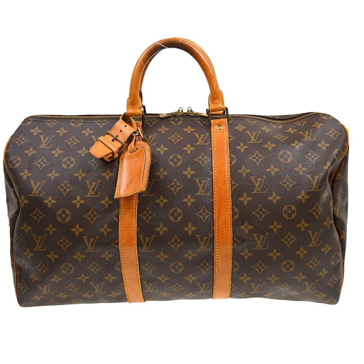 Louis Vuitton Keepall Bag Monogram Canvas, Brown, Canvas, Travel Bag
