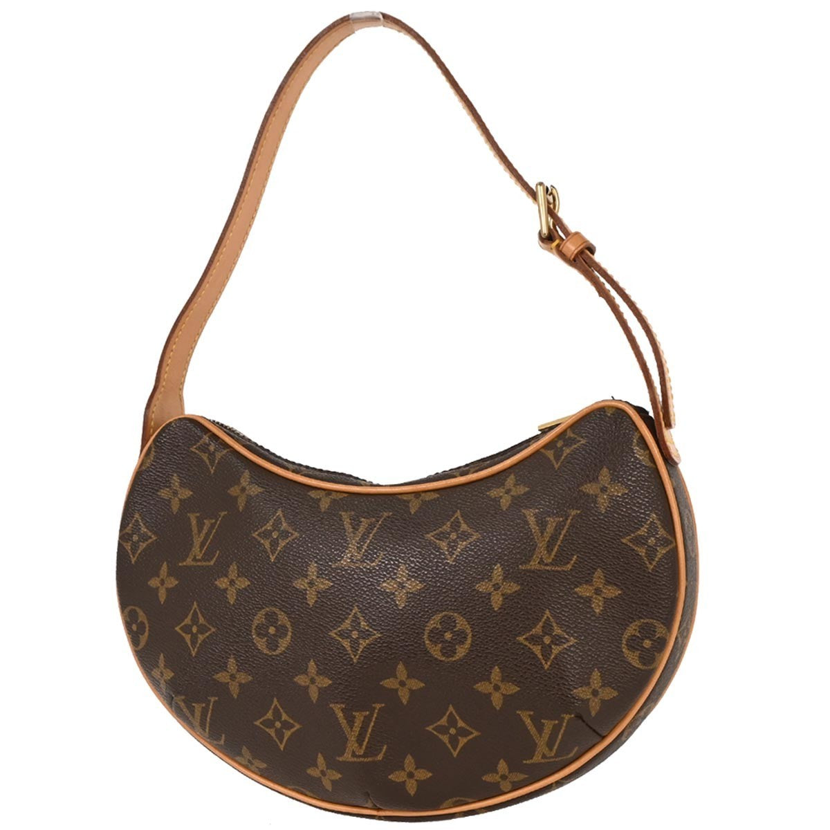 Louis Vuitton Croissant Handbag Monogram Canvas, BROWN, CANVAS, Shoulder bag