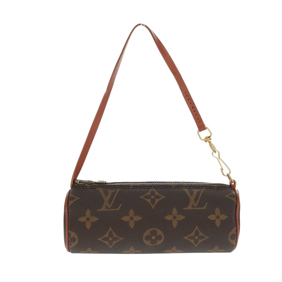Louis Vuitton Papillon Pochette Monogram Canvas, BROWN, CANVAS, Clutche & pouche