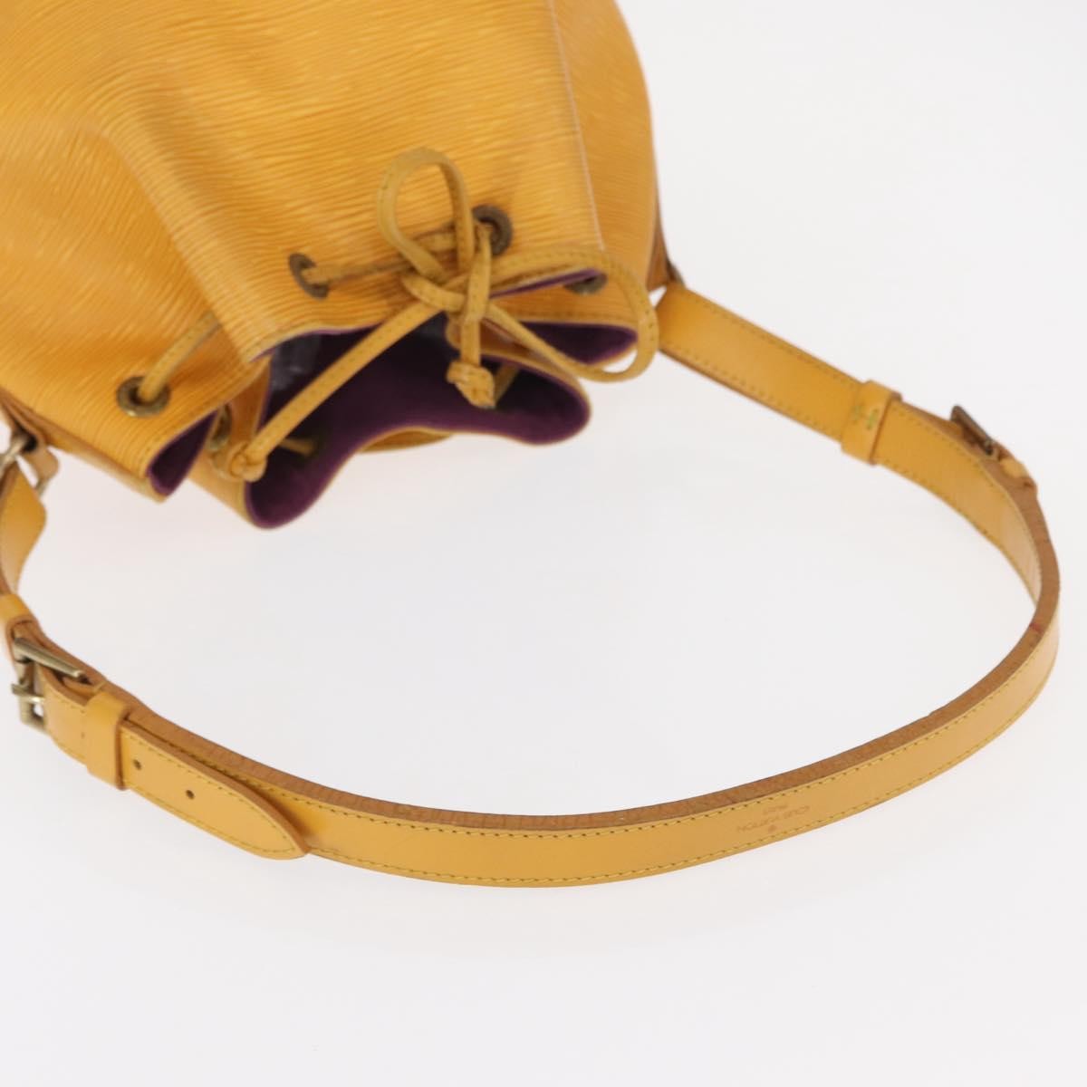 Louis Vuitton Petit Noe Handbag Epi Leather, YELLOW, LEATHER, Shoulder bag