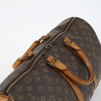Louis Vuitton Keepall Bag Monogram Canvas, BROWN, CANVAS, Travel bag