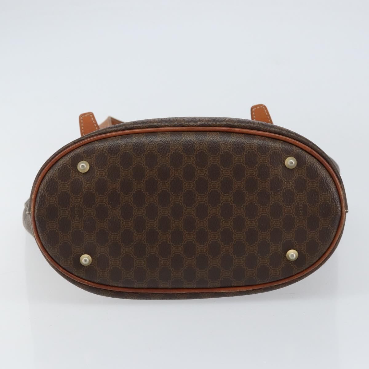 Celine Vintage Macadam Tote bag Canvas, BROWN, CANVAS, Tote bag