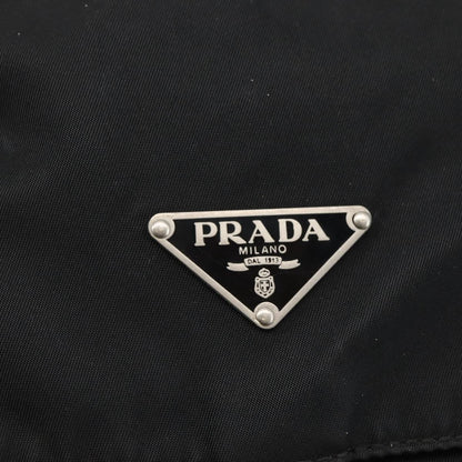 Prada Buckle Messenger Bag Tessuto, BLACK, NYLON, Crossbody bag