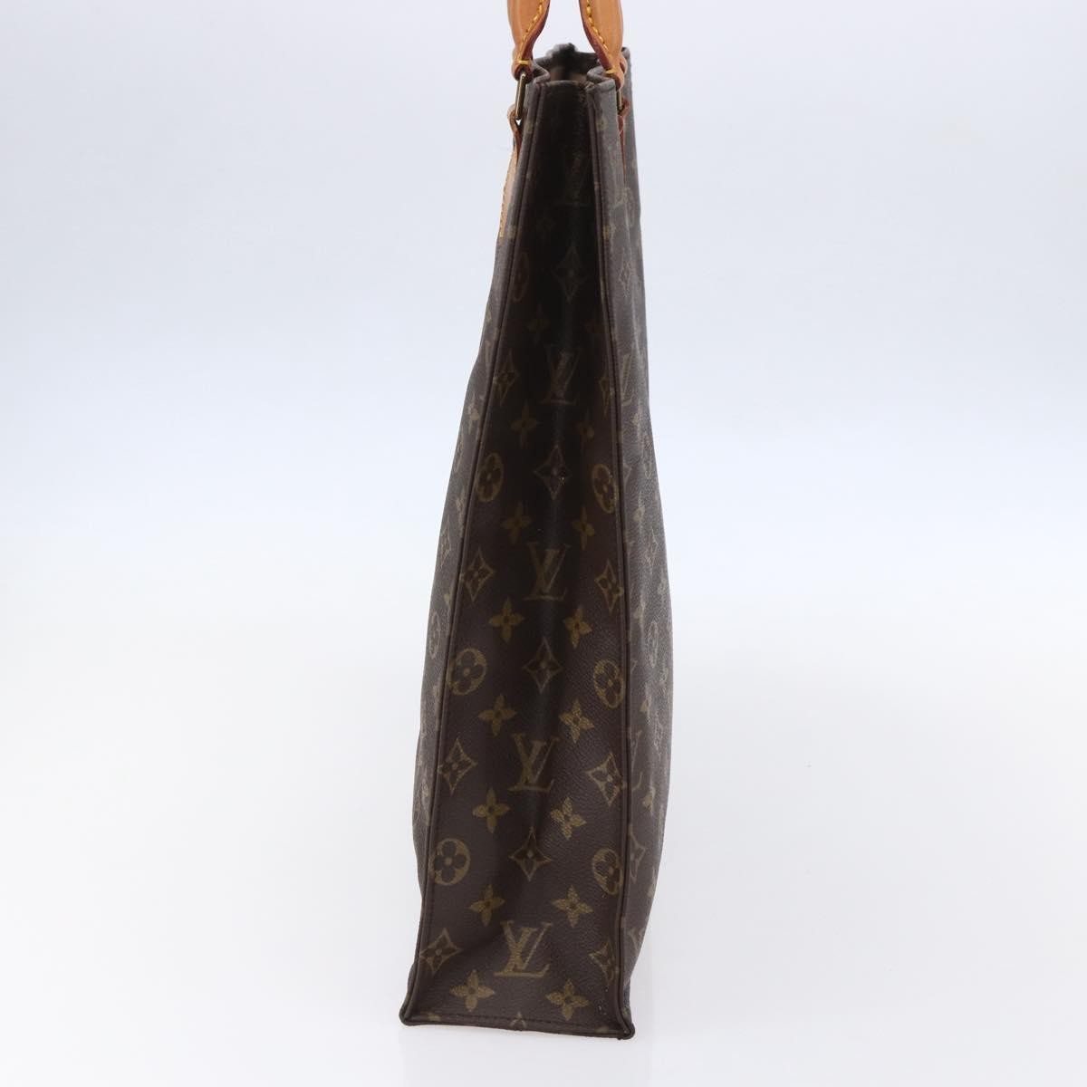 Louis Vuitton Sac Plat Bag Monogram Canvas, BROWN, CANVAS, Tote bag