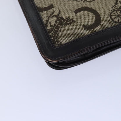 Celine Sulky Clutch Bag Canvas, BEIGE, CANVAS, Clutche & pouche