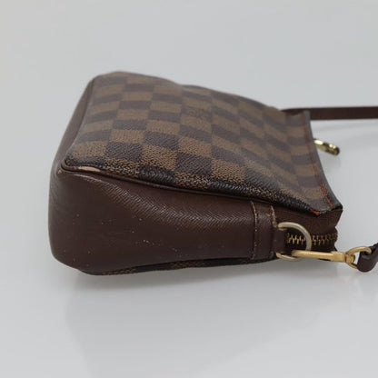 Louis Vuitton Trousse Make Up Bag Damier, BROWN, CANVAS, Clutche & pouche