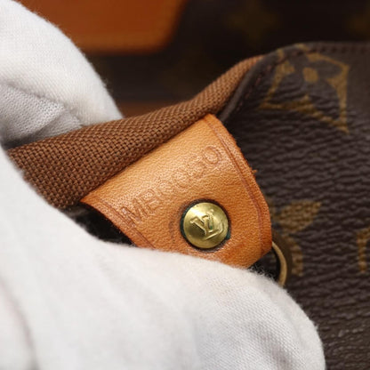 Louis Vuitton Shopping Sac Handbag Monogram Canvas, BROWN, CANVAS, Tote bag