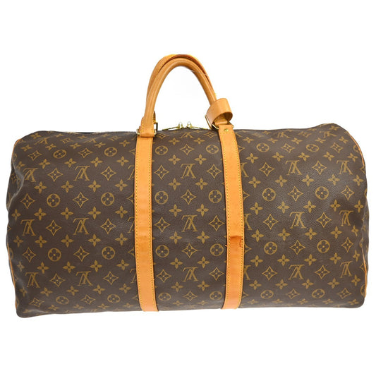 Louis Vuitton Keepall Bag Monogram Canvas, Brown, Canvas, Travel Bag