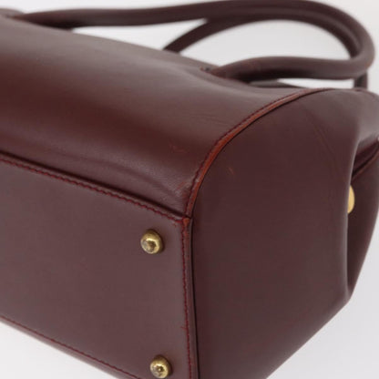 cartier Must De Cartier Leather, BURGUNDY, LEATHER, Handbag