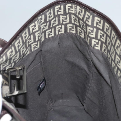 Fendi Vintage Flip Lock Tote Zucchino Canvas, BROWN, CANVAS, Tote bag