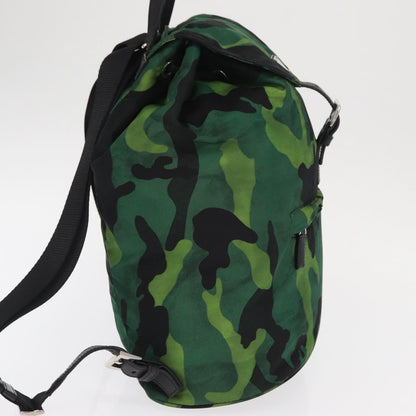 Prada Camouflage Backpack Tessuto, Green, Nylon, Backpack