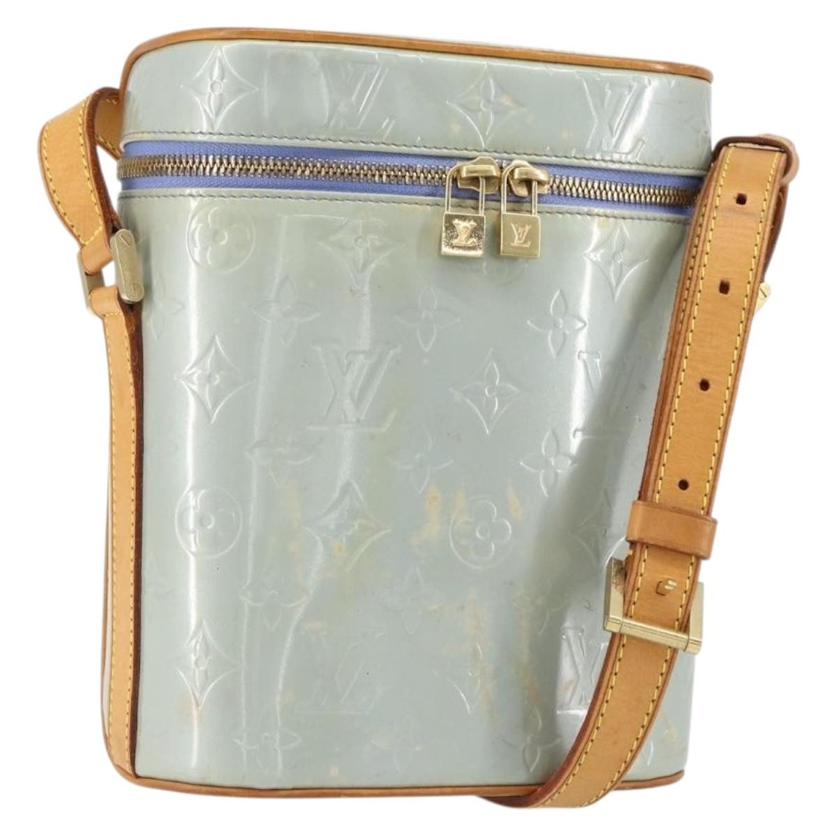 Louis Vuitton Sullivan Handbag Monogram Vernis, GRAY, PATENT_LEATHER, Shoulder bag