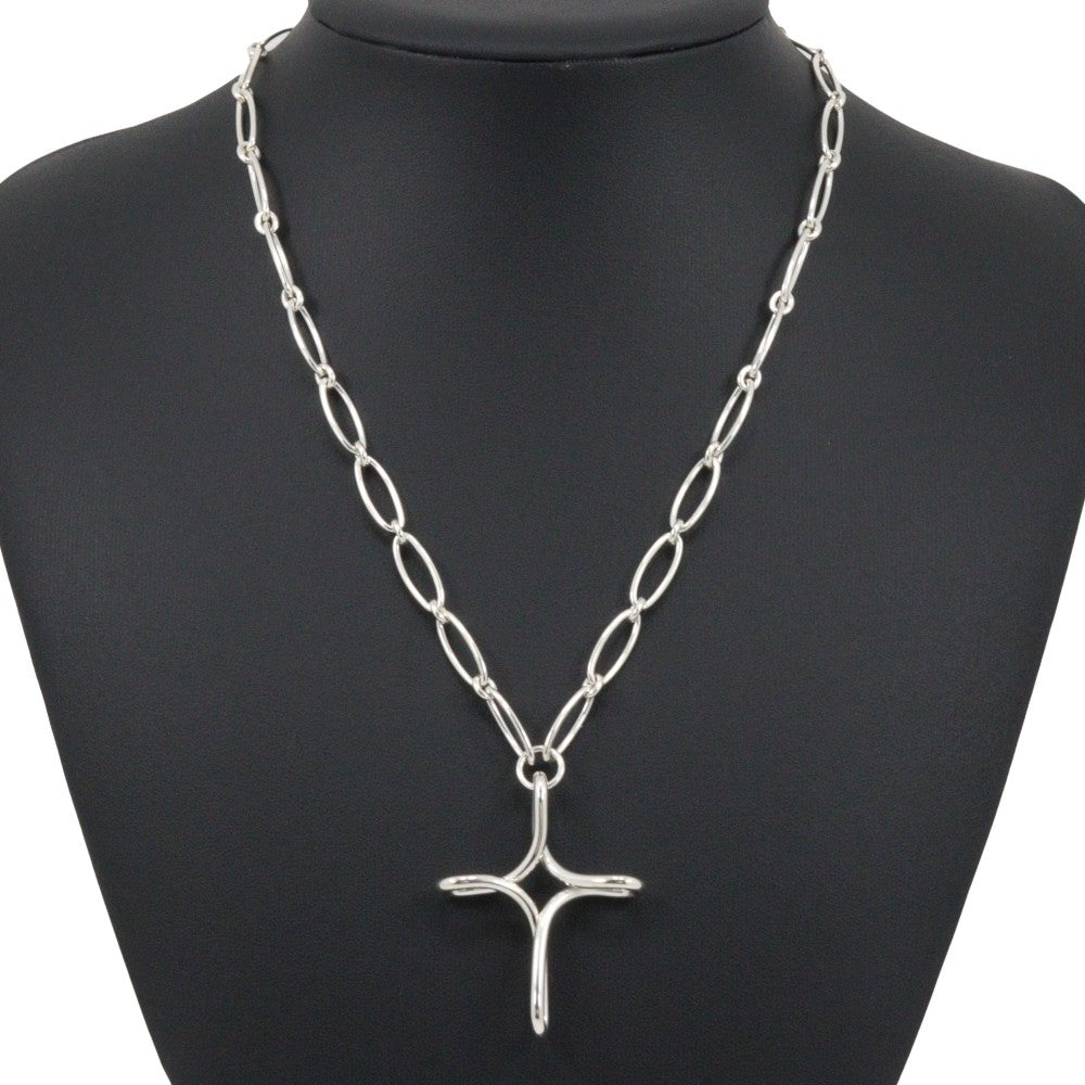 Tiffany & Co. Elsa Peretti Infinity Cross Pendant Necklace Silver 925, SILVER, SILVER, Necklace
