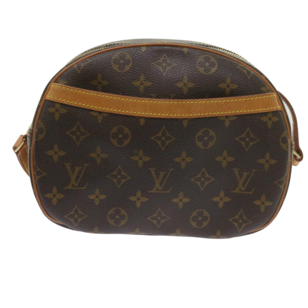Louis Vuitton Blois Handbag Monogram Canvas, BROWN, CANVAS, Handbag