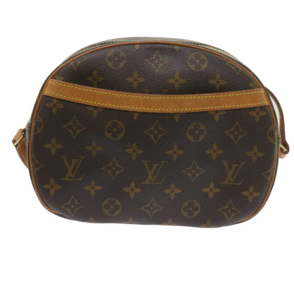 Louis Vuitton Blois Handbag Monogram Canvas, BROWN, CANVAS, Handbag