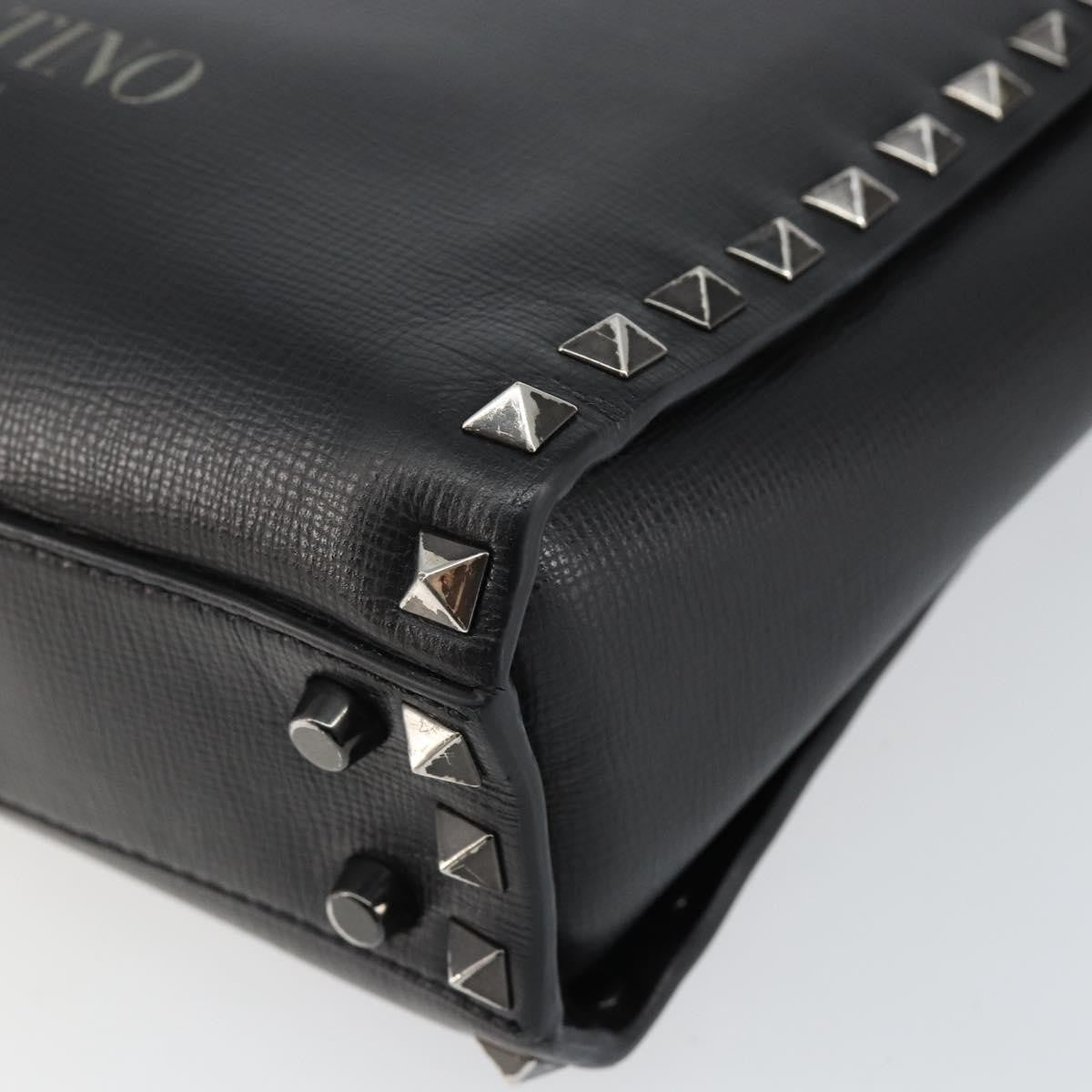 Valentino Garavani Rockstud Tote Rigid Leather, BLACK, LEATHER, Handbag