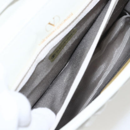 Valentino Garavani Vintage shoulder bag Leather, WHITE, LEATHER, Shoulder bag