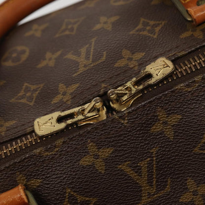 Louis Vuitton Keepall Bag Monogram Canvas, BROWN, CANVAS, Travel bag