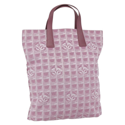 Chanel Travel Line Tote Nylon, PINK, NYLON, Tote bag