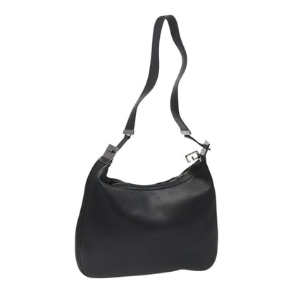 Gucci Attache Shoulder Bag Leather, BLACK, LEATHER, Shoulder bag