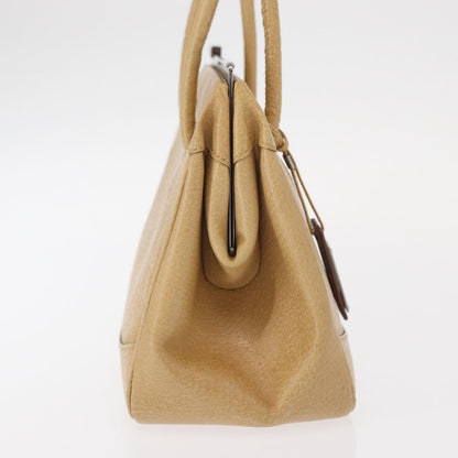 Gucci Vintage Handbag Leather, BEIGE, LEATHER, Handbag