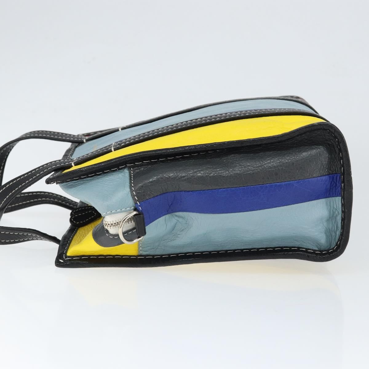 Balenciaga Bazar Convertible Tote Striped Leather, MULTICOLOUR, LEATHER, Tote bag