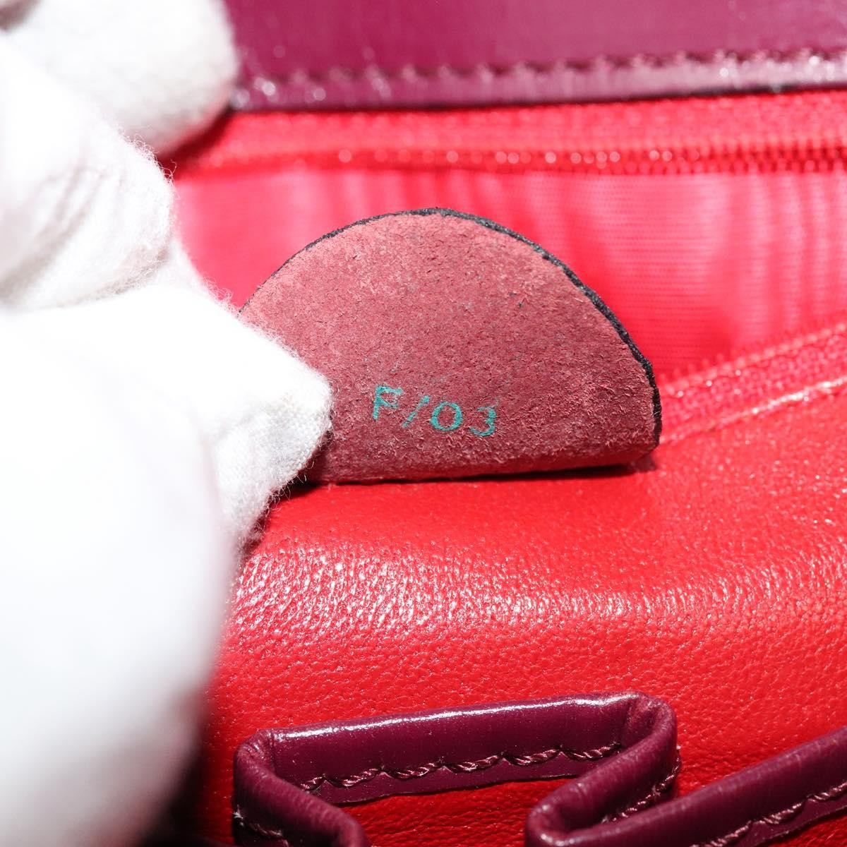 Celine Circle Logo Handbag Leather, PURPLE, LEATHER, Handbag