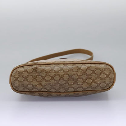 Celine Vintage Macadam Shoulder Bag Canvas, BEIGE, CANVAS, Shoulder bag