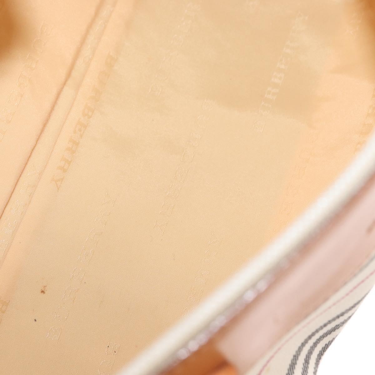 Burberry Vintage Handbag Canvas, BEIGE, CANVAS, Handbag